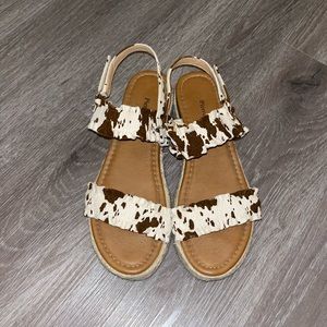 Cowprint Sandals